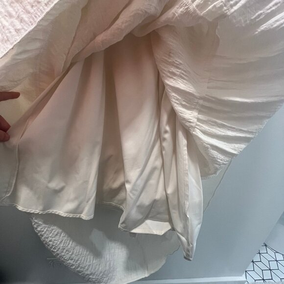 Fanco - White Maxi Dress with Shoulder Tie Detail - Picture 3 of 6